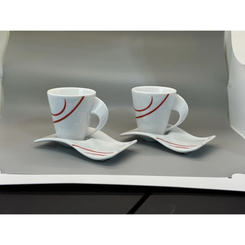 Atomic Orion MCM Espresso Set cups, saucers, sugar bowl,‎ and creamer